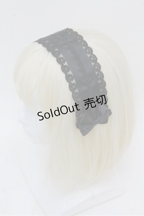 画像2: m petit by misako / ヘッドドレス  黒 S-26-03-15-008-LO-AC-AS-ZS (2)