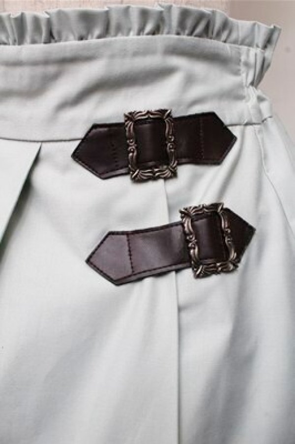 画像3: axes femme / プリーツベルトスカート  ミント S-26-03-15-064-AX-SK-HR-ZS (3)