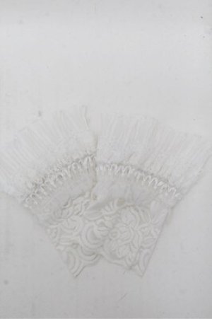 画像: axes femme / レースフリルお袖留め  白 S-26-03-15-002-AX-AC-AS-ZS