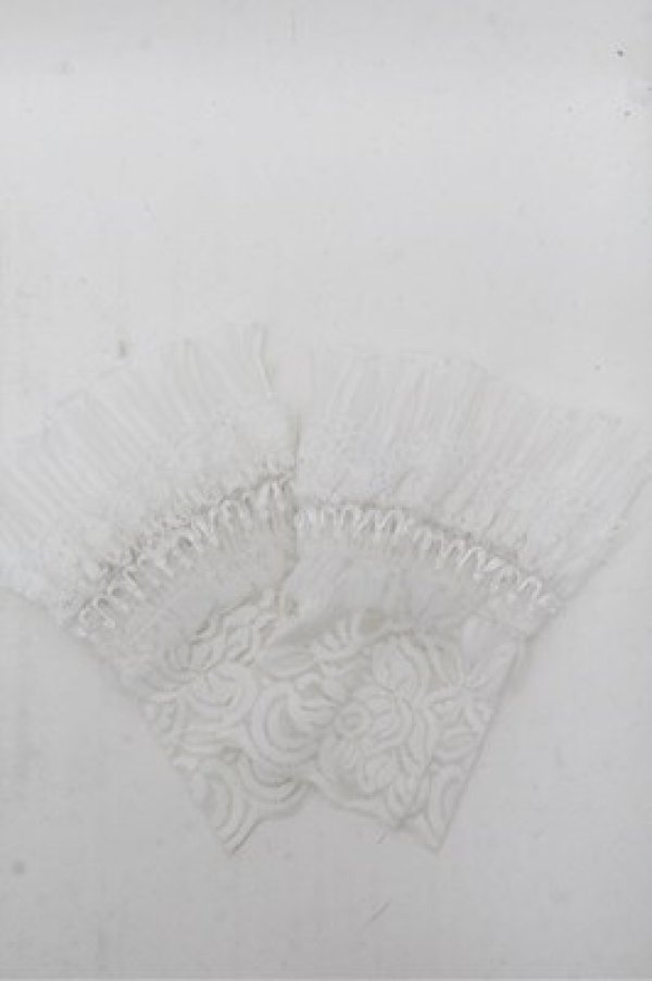 画像1: axes femme / レースフリルお袖留め  白 S-26-03-15-002-AX-AC-AS-ZS (1)