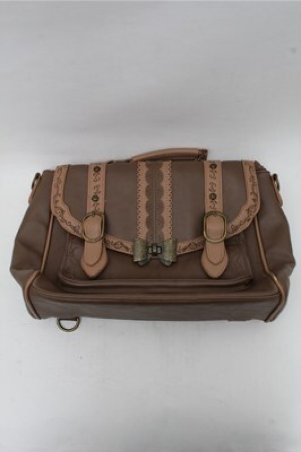 画像1: axes femme POETIQUE / 3WAYサッチェルバッグ  ブラウン S-26-03-15-013-AX-BG-HR-ZS (1)