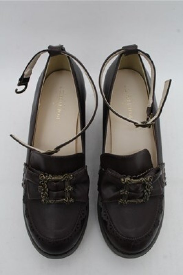 画像4: axes femme POETIQUE / クラシカルバックルローファー M ブラウン S-26-03-15-014-AX-SH-HR-ZS (4)