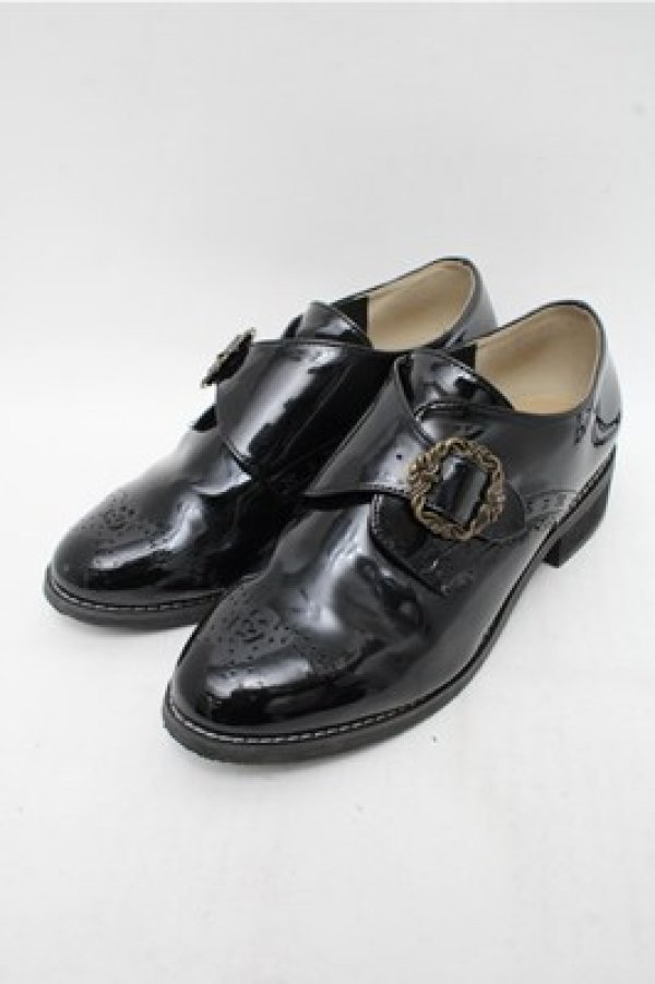 画像1: axes femme / エナメルパンプス M 黒 S-26-03-15-015-AX-SH-HR-ZS (1)