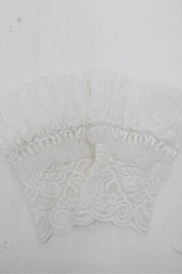 画像2: axes femme / レースフリルお袖留め  白 S-26-03-15-002-AX-AC-AS-ZS (2)
