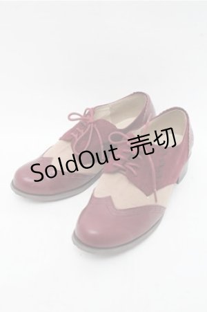 画像: axes femme / 配色スエードオックスフォード M ワイン S-26-03-15-017-AX-SH-HR-ZS
