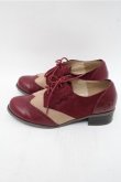 画像2: axes femme / 配色スエードオックスフォード M ワイン S-26-03-15-017-AX-SH-HR-ZS (2)