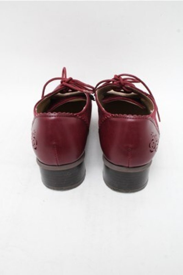 画像3: axes femme / 配色スエードオックスフォード M ワイン S-26-03-15-017-AX-SH-HR-ZS (3)