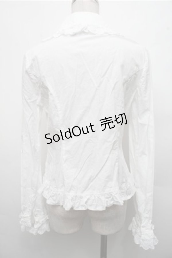 画像2: Angelic Pretty / お嬢様のパール襟ブラウス  白 S-26-03-15-020-AP-BL-AS-ZS (2)