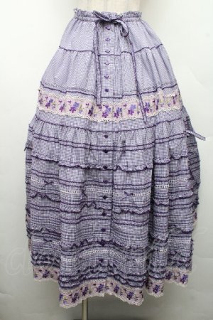 画像: PINK HOUSE / 50thヴァイオレットスカート  ラベンダー S-26-03-17-052-LO-SK-AS-ZS