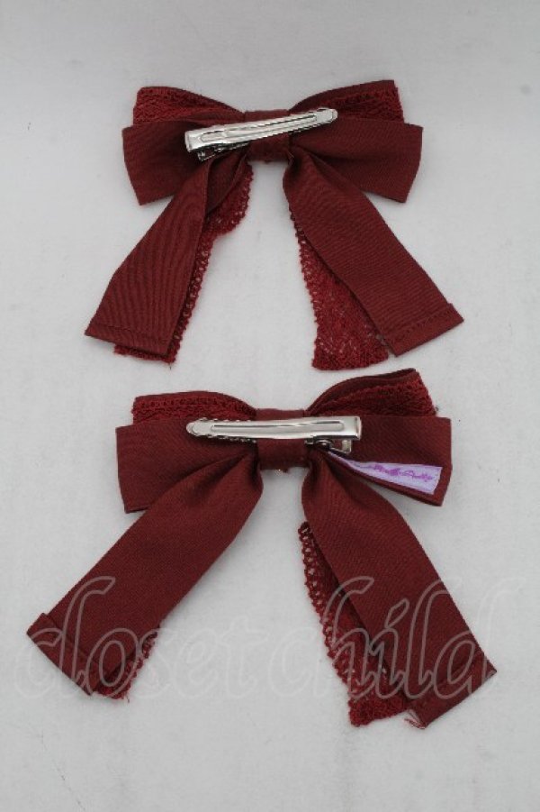 画像2: Angelic Pretty / レースハートチャームレースクリップSet  赤 S-26-03-17-008-AP-AC-SZ-ZS (2)