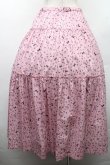 画像2: INGEBORG / ランダムロゴpt.ティアードスカート 3(9号) ピンク S-26-03-17-054-LO-SK-SA-ZS (2)