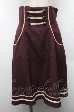 画像: Innocent World / ポケット付きブレードスカート M ワイン S-26-03-17-061-IW-SK-AS-ZS