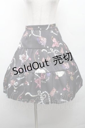 画像: MILK / ショコラローズスカート  ブラックチョコ S-26-03-17-065-ML-SK-HR-ZS