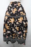画像1: PINK HOUSE / ひな菊ロンドプリントスカート  黒 S-26-03-17-067-LO-SK-AS-ZS (1)