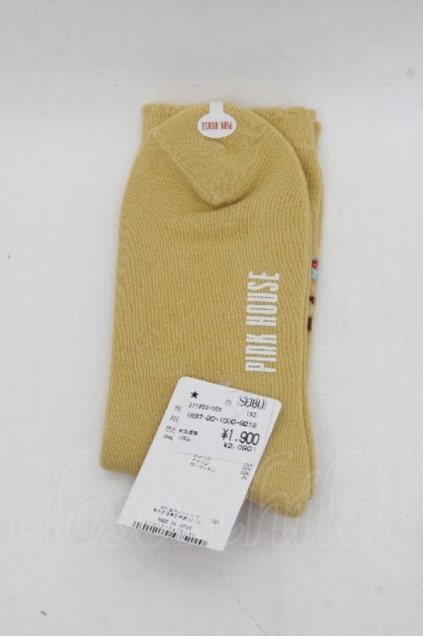 画像2: PINK HOUSE / フラワーバスケットテディソックス  イエロー S-26-03-17-010-LO-ZA-HR-ZS (2)