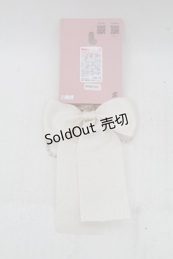 画像2: m petit by misako / AMリボンPLBGC　チャーム  オフ S-26-03-17-003-LO-AC-AS-ZT651-F002 (2)