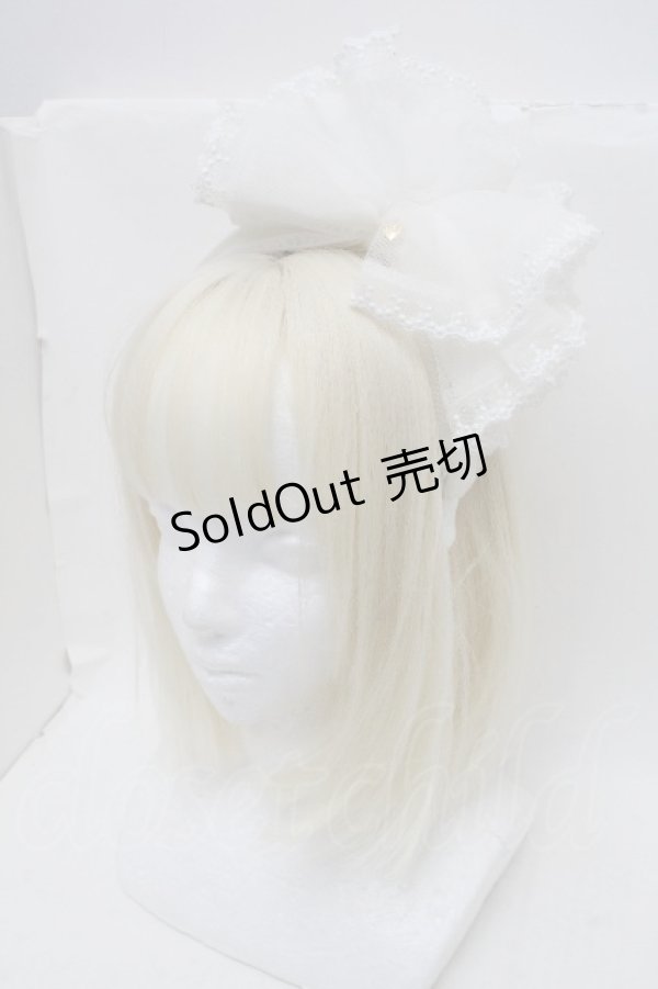 画像1: Angelic Pretty / Decorationチュールカチューシャ  白 S-26-03-17-019-AP-AC-SZ-ZS (1)