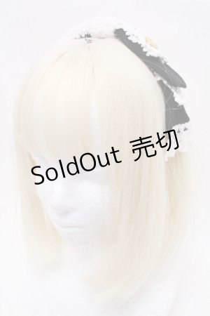 画像: Angelic Pretty / シフォンレース羽根リボンカチューシャ  黒 S-26-03-17-020-AP-AC-SZ-ZS