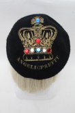 画像1: Angelic Pretty / Antique Crownベレー帽  黒 S-26-03-17-026-AP-AC-SZ-ZS (1)