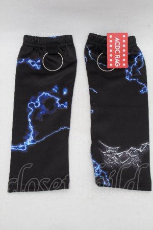 画像: ACDC RAG / 最強界隈01ちゃんレッグウォーマー  黒ｘ青 S-26-03-17-005-PU-ZA-HR-ZS