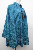 画像3: Deorart / GOTH CHINA　ワイド五分袖　チャイナシャツ  ブルー S-26-03-19-030-PU-TO-AS-ZS (3)