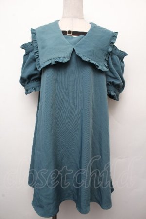 画像: Amavel / 半袖セーラーワンピース  グリーン S-26-03-19-031-CA-JA-AS-ZS