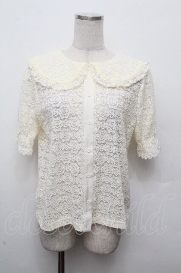 画像1: m petit by misako / AOKレースブラウス S アイボリー S-26-03-19-004-LO-BL-HR-ZS (1)