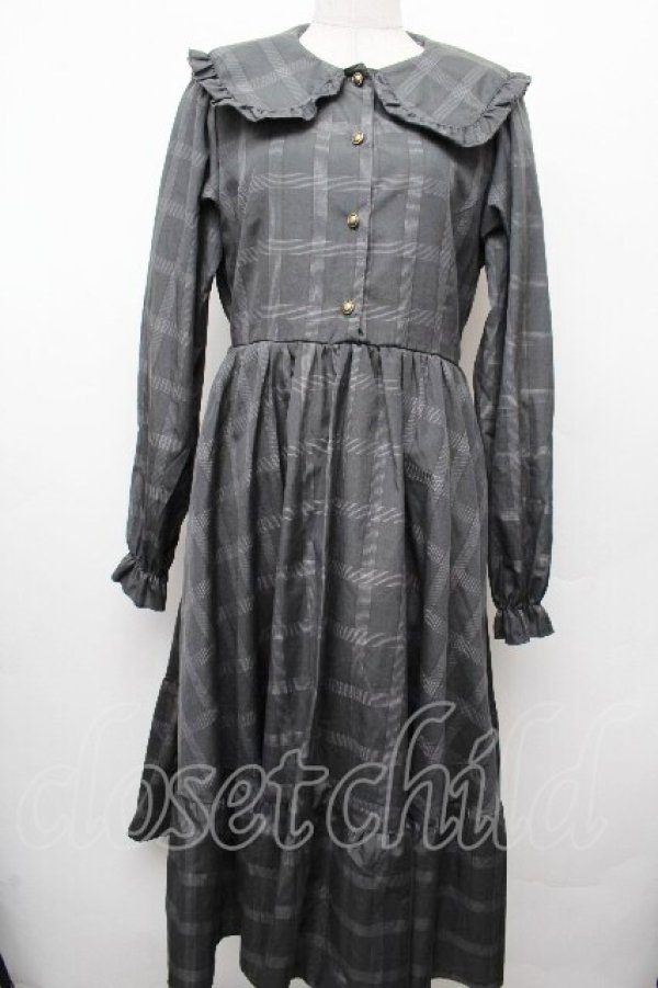 画像1: m petit by misako / TT*AOKチェックワンピース M 黒 S-26-03-19-034-LO-OP-HR-ZS (1)