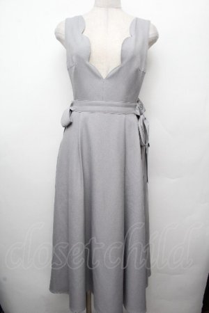 画像: MILK / VIOLA ロングジャンパースカート  グレー S-26-03-19-035-ML-OP-AS-ZS