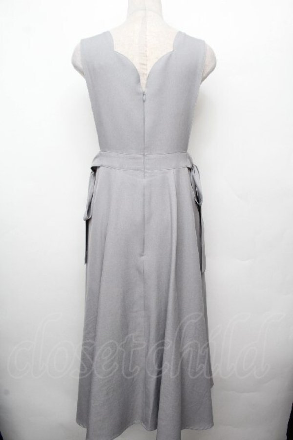 画像2: MILK / VIOLA ロングジャンパースカート  グレー S-26-03-19-035-ML-OP-AS-ZS (2)