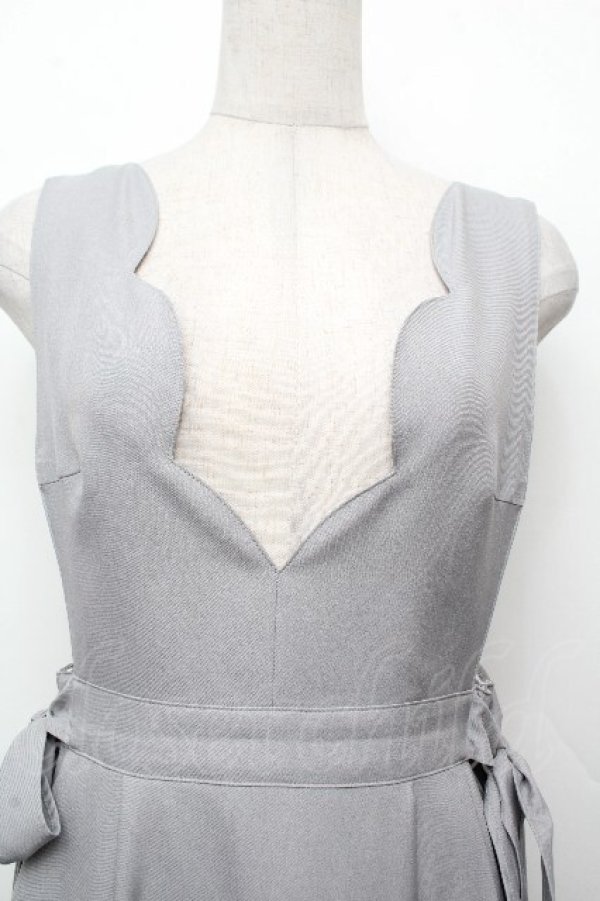 画像4: MILK / VIOLA ロングジャンパースカート  グレー S-26-03-19-035-ML-OP-AS-ZS (4)