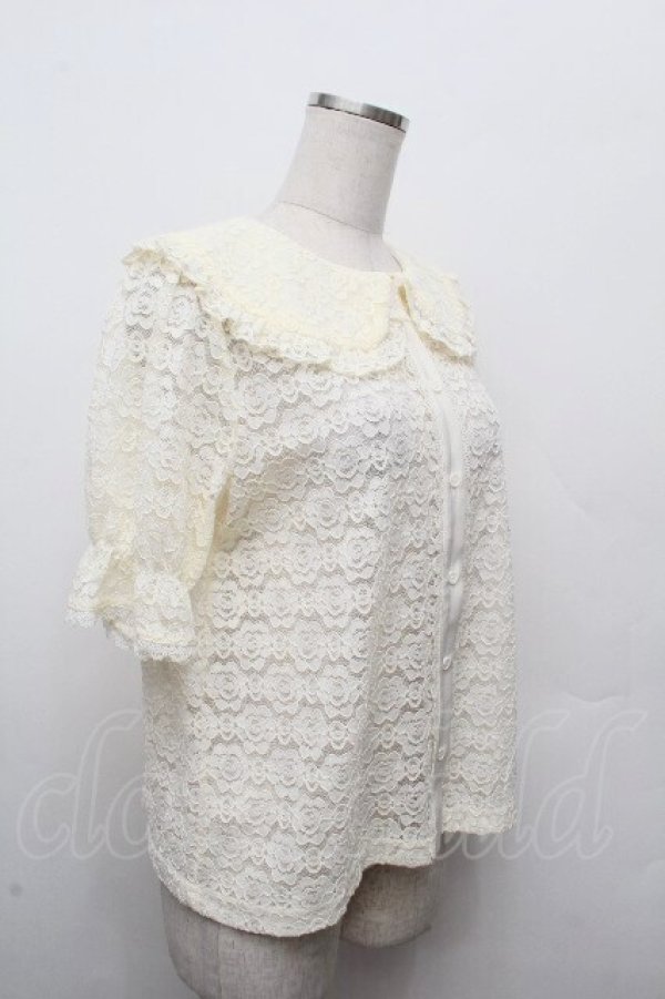 画像3: m petit by misako / AOKレースブラウス S アイボリー S-26-03-19-004-LO-BL-HR-ZS (3)