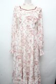 画像1: Amavel / Romantic Floralロングワンピース  オフｘワイン S-26-03-19-039-CA-OP-AS-ZS (1)