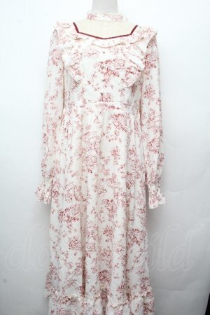 画像: Amavel / Romantic Floralロングワンピース  オフｘワイン S-26-03-19-039-CA-OP-AS-ZS