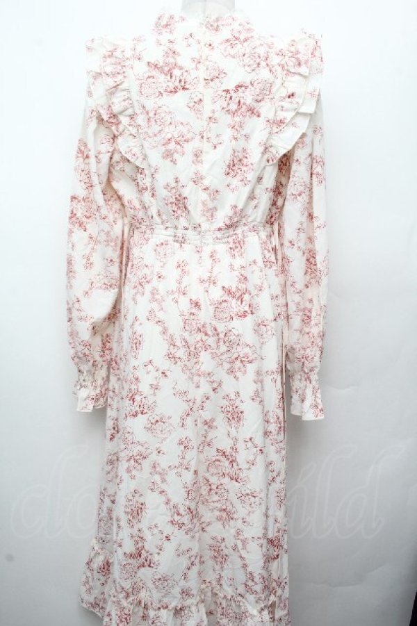 画像2: Amavel / Romantic Floralロングワンピース  オフｘワイン S-26-03-19-039-CA-OP-AS-ZS (2)