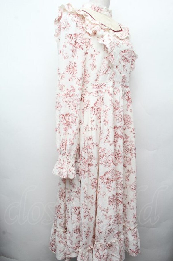 画像3: Amavel / Romantic Floralロングワンピース  オフｘワイン S-26-03-19-039-CA-OP-AS-ZS (3)