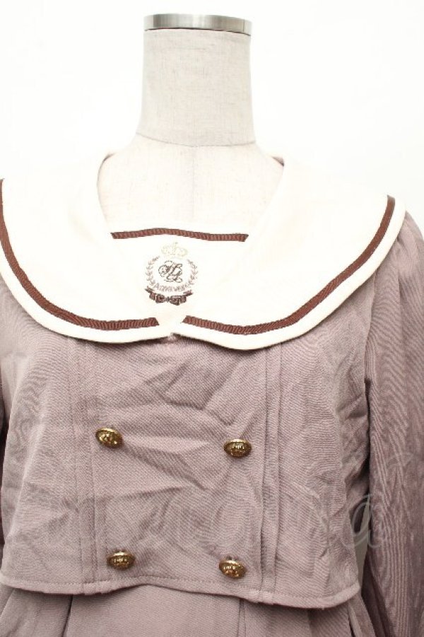 画像4: Amavel / ストライプセーラーワンピース  ベージュ S-26-03-19-046-CA-OP-AS-ZS (4)