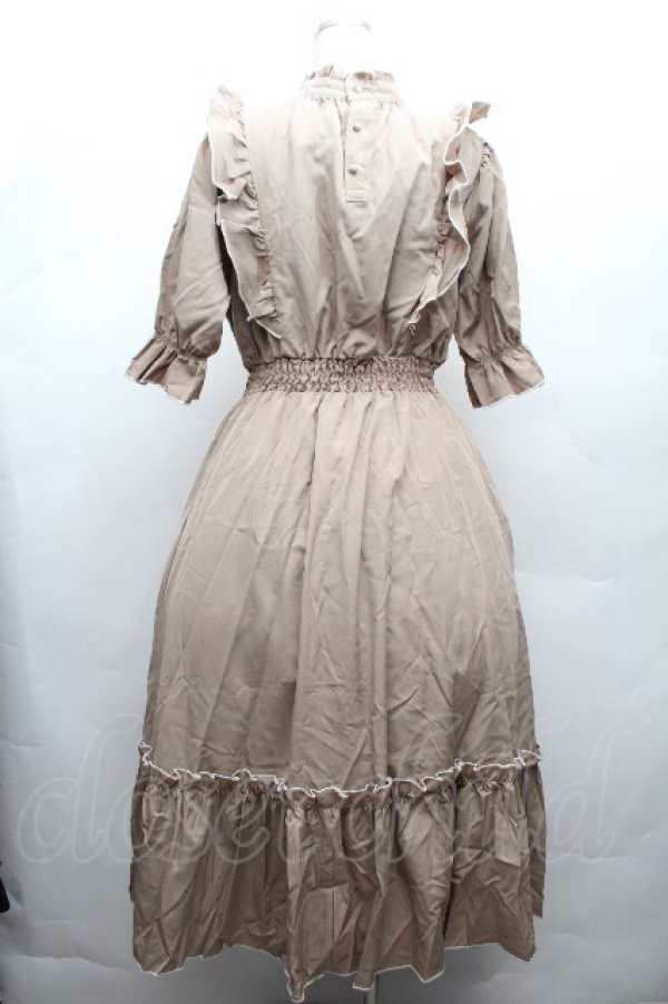 画像4: m petit by misako / NINA'SコラボAMハイショクメローワンピース L ベージュ S-26-03-19-047-LO-OP-AS-ZS (4)