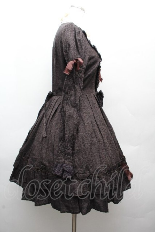 画像3: BABY,THE STARS SHINE BRIGHT / ロココガーデンワンピース  黒 S-26-03-19-049-BA-OP-AS-ZS (3)