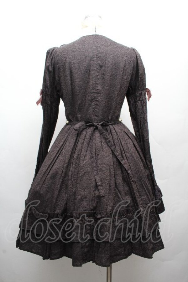 画像4: BABY,THE STARS SHINE BRIGHT / ロココガーデンワンピース  黒 S-26-03-19-049-BA-OP-AS-ZS (4)