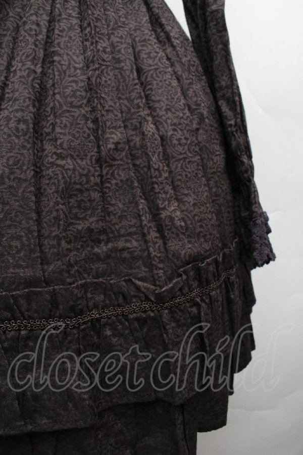 画像6: BABY,THE STARS SHINE BRIGHT / ロココガーデンワンピース  黒 S-26-03-19-049-BA-OP-AS-ZS (6)