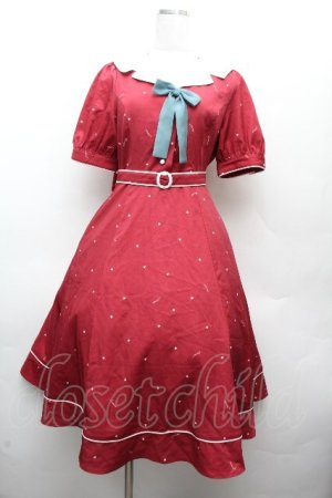 画像: Amavel / Rockabilly Heartワンピース  赤 S-26-03-19-051-CA-OP-AS-ZS