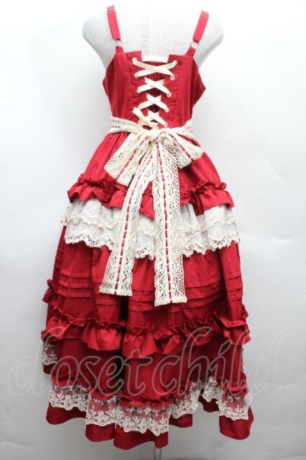 画像4: 中国ロリータ / ワンピース  赤 S-26-03-19-052-LO-OP-AS-ZS (4)