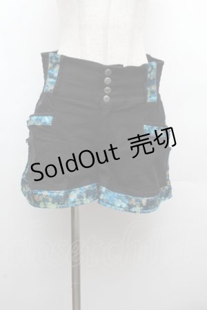 画像: Qutie Frash / ミリタリーショートパンツ  黒 S-26-03-19-055-QU-PA-AS-ZS