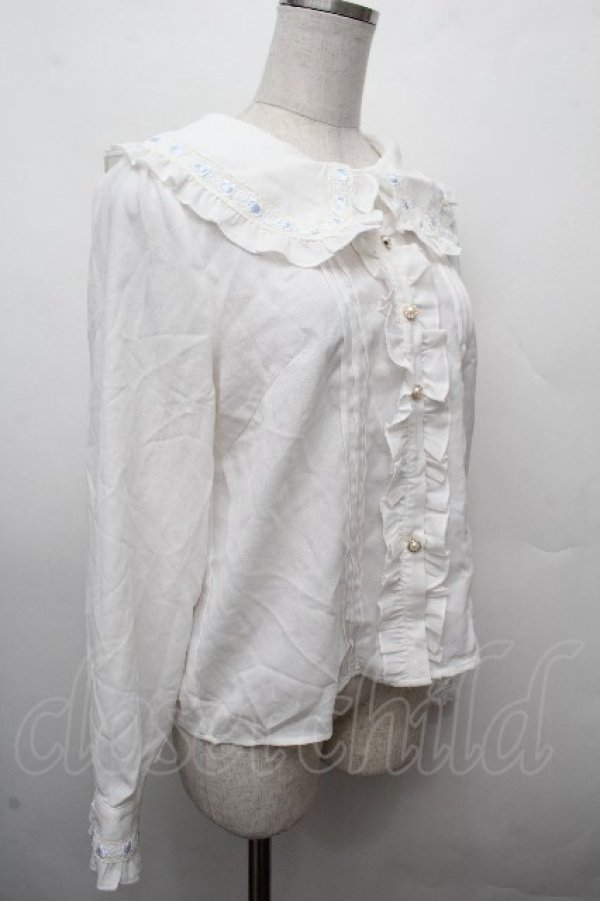 画像3: Amavel / リバーシブルクロスタイブラウス  白 S-26-03-19-007-CA-BL-AS-ZS (3)