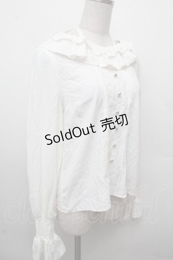 画像3: Amavel / はしごレースブラウス  白 S-26-03-19-008-CA-BL-AS-ZS (3)