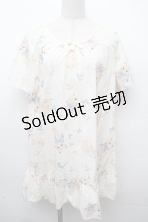 画像: PINK HOUSE / リボンと猫チュニック  オフ S-26-03-19-009-LO-OP-AS-ZS