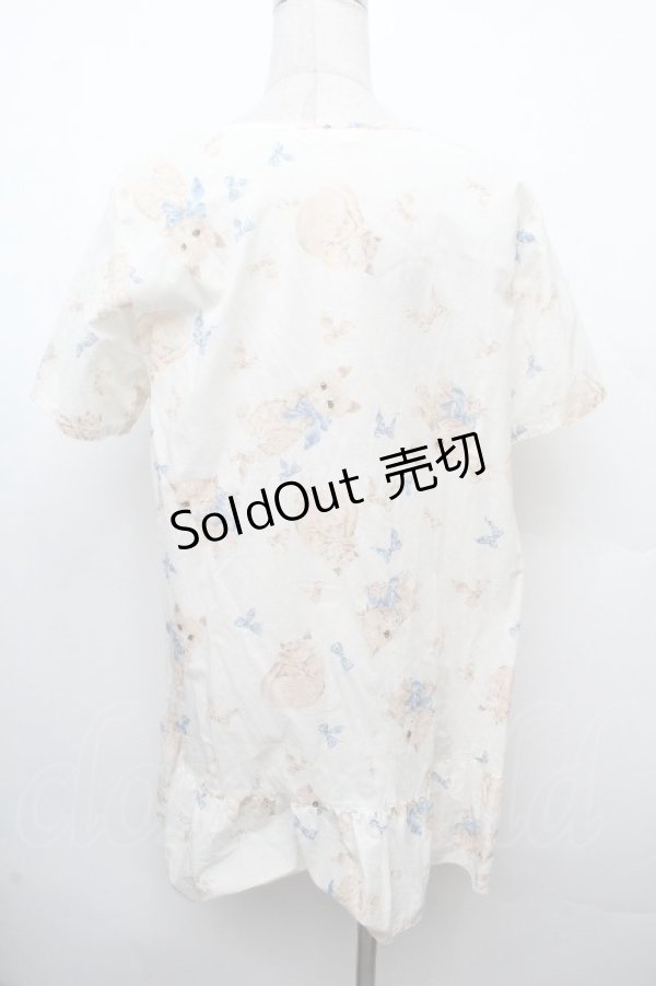 画像2: PINK HOUSE / リボンと猫チュニック  オフ S-26-03-19-009-LO-OP-AS-ZS (2)