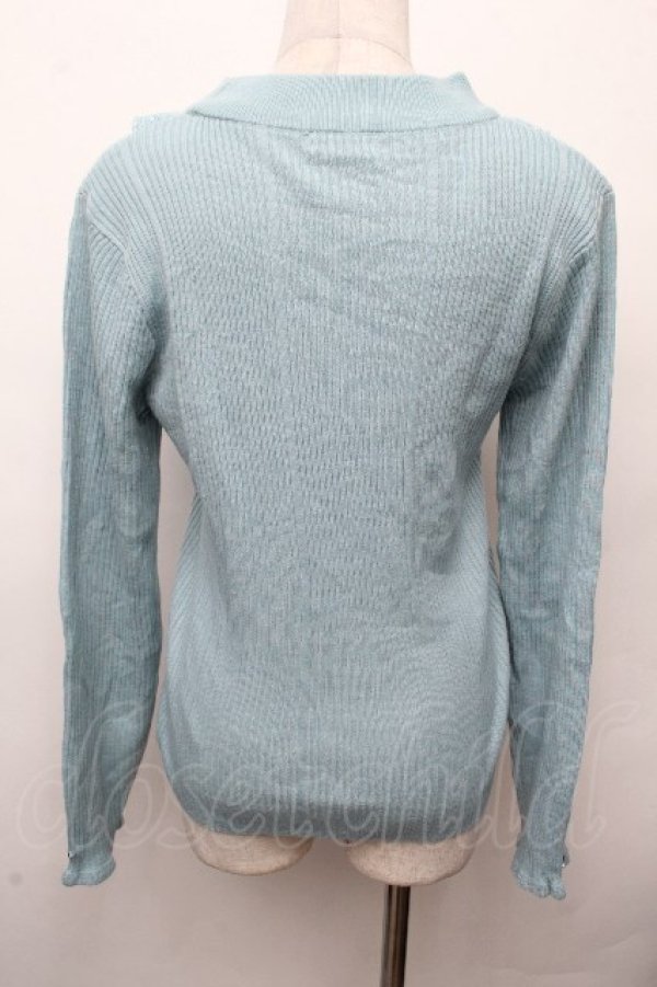 画像2: axes femme / バラボトルネックニットプルオーバー  グリーン S-26-03-19-017-AX-TO-AS-ZS (2)