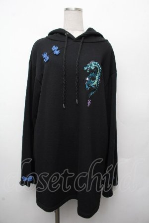 画像: LISTEN FLAVOR / ドラゴンインヤンチャイナパーカー  黒 S-26-03-19-024-PU-TO-AS-ZS